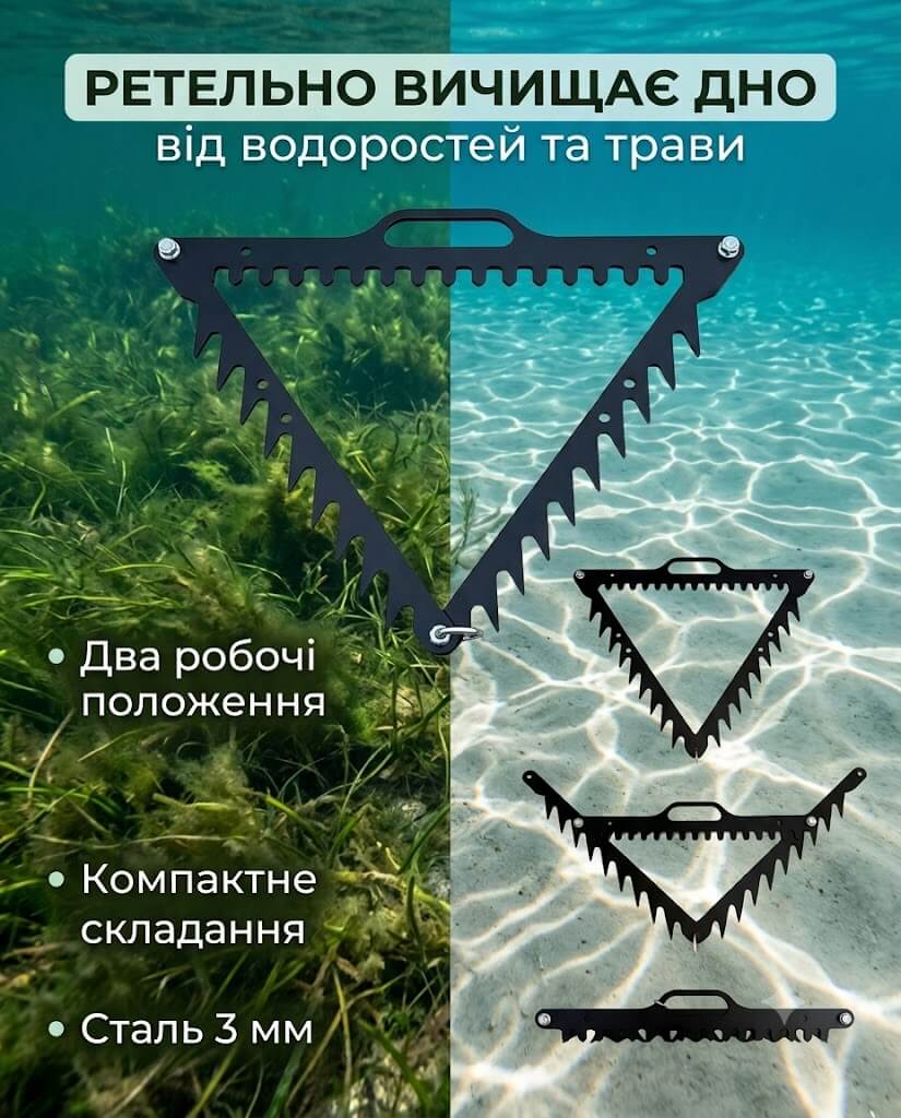 Коса для чищення дна від водоростей